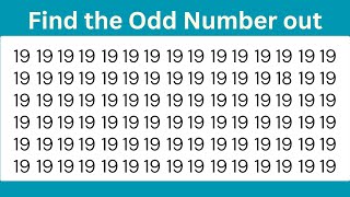 Find the Odd Number out | Test your Mind Capacity by The Puzzle House 40,057 views 1 year ago 4 minutes, 33 seconds