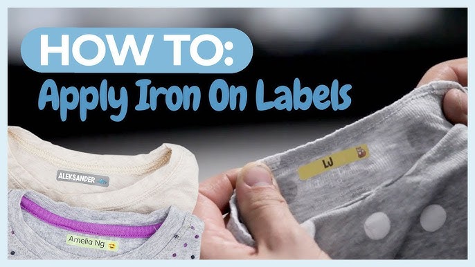 Minimize lost clothes with Dymo LetraTag iron-on labels