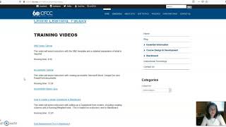 Faculty Resources at CFCC Online Learning
