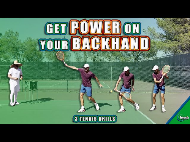 Hit A Modern One Handed Backhand I TENNIS LESSON - YouTube