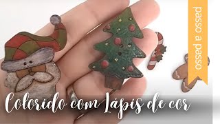 DESCOMPLICADO e RÁPIDO | Como COLORIR botões de MDF COM LÁPIS DE COR - By Fê Atelier