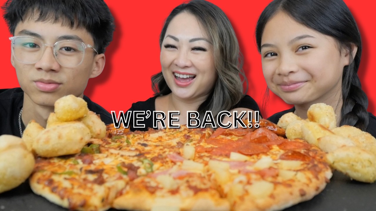 We're Back! Family Mukbang | Sissi&Emma