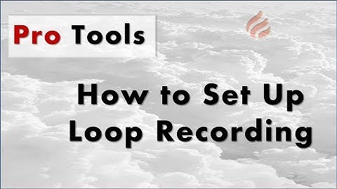 Pro Tools 10: How To Set Up Loop Recording | BCOA