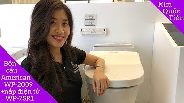 Bồn cầu 1 khối American Standard WP-2009 +  nắp rửa điện tử WP-7SR1
