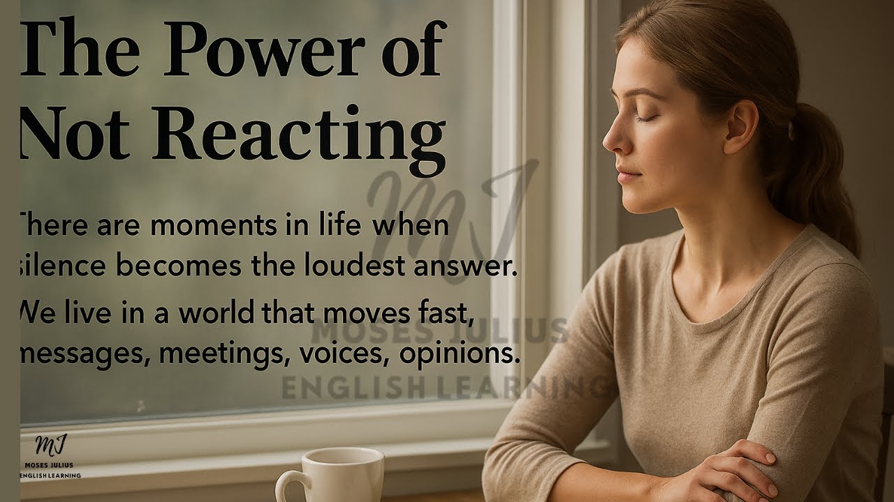 Learn English Through Story -The Power of Not Reacting | English Listen ...