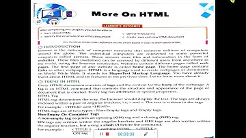 CLASS 8 COMPUTER CHAP - 4 MORE ON HTML PART 1