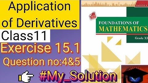 Antiderivatives (intregation) Exercise 15.1 (part4); Asmita