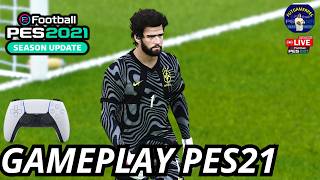 🔴LIVE- GAMEPLAY INSANA COM MUITOS GOLS NO PES 21 - SIMULA...