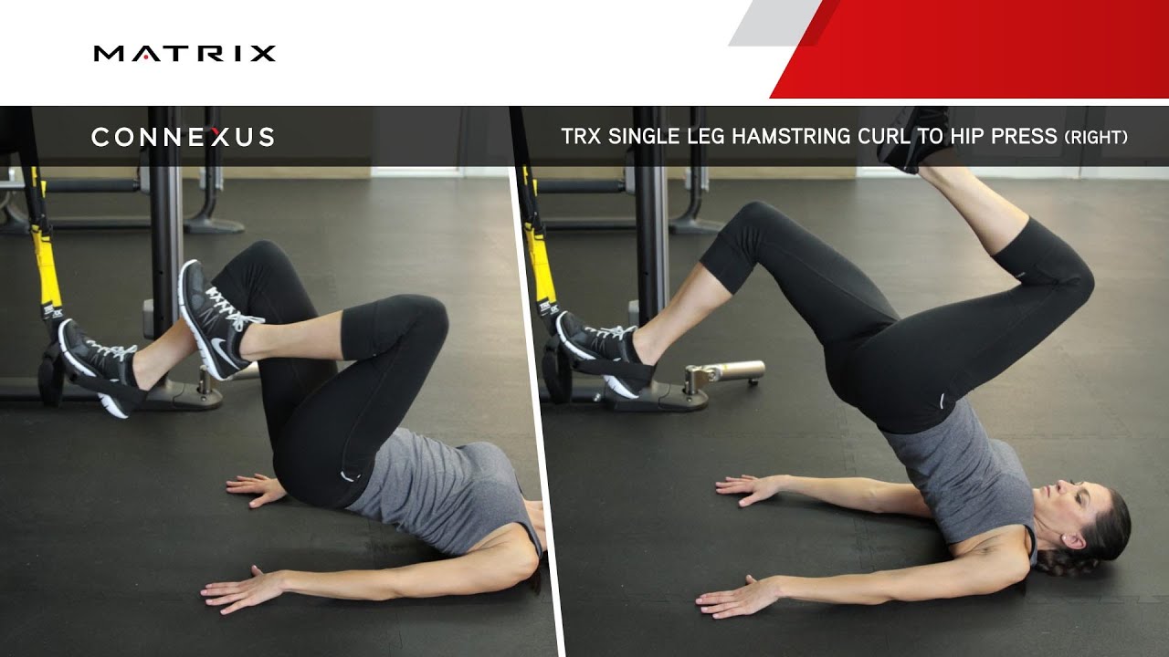 Connexus TRX Single Leg Hamstring Curl to Hip Press