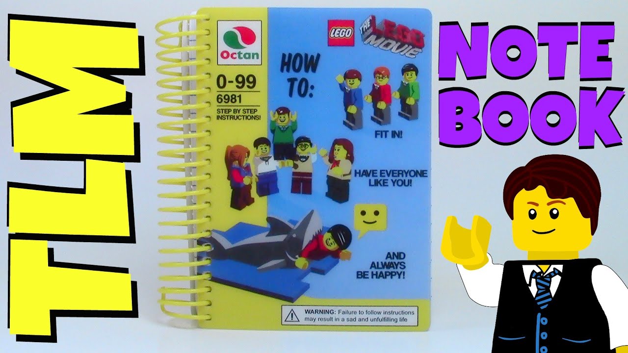 EMMET'S INSTRUCTIONS NOTEBOOK from "THE LEGO MOVIE" - YouTube