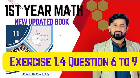 11th Class Math Exercise 1.4|| Question 6,7,8,9 || New updated Book 2025 || Class 11 Maths