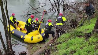 Firefighters Rescue Stranded Dogs