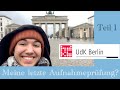 Aufnahmeprfung an der udk berlin  teil 1