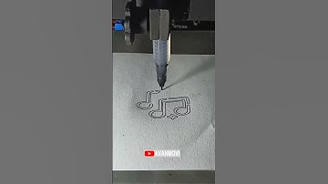 make musical notes using cnc plotter #asmr #satisfying