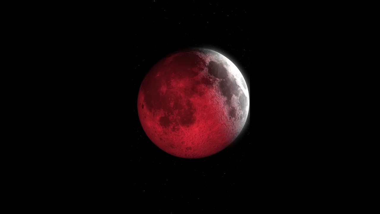  4k UHD Blood Moon Eclipse May 15 16 2022 Time Lapse