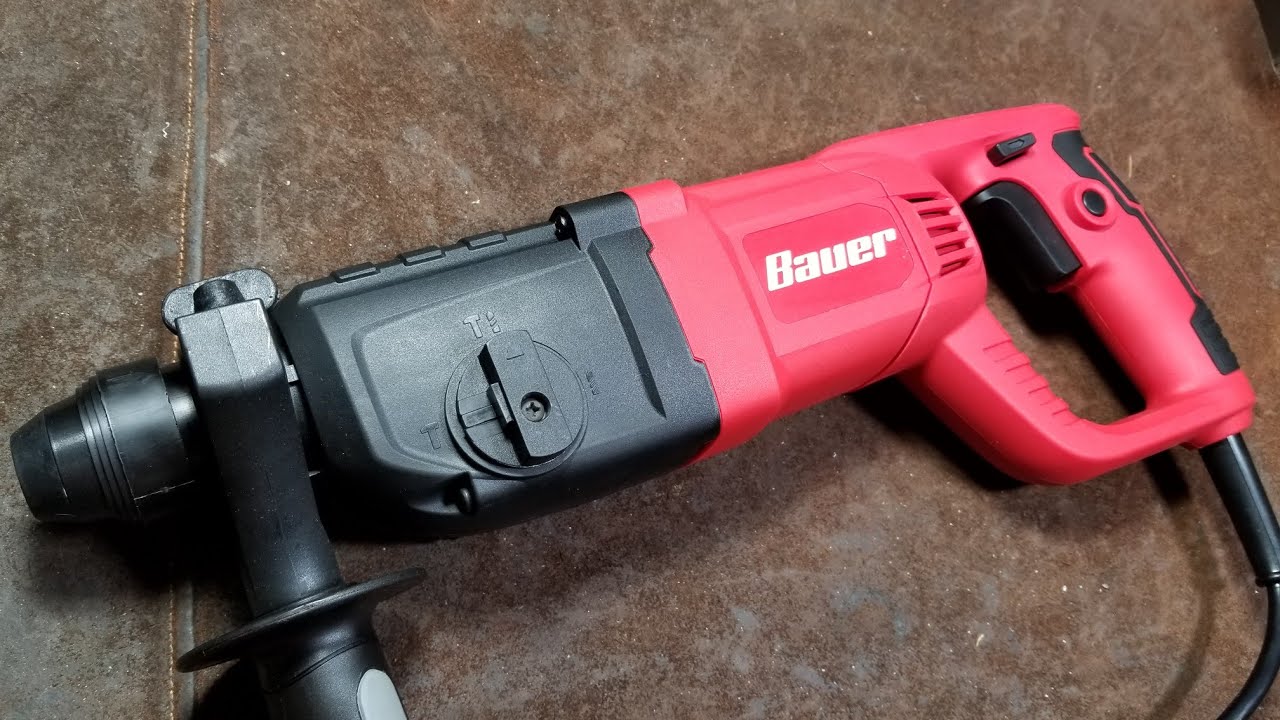 Harbor Freight Bauer 1" SDS D-Handle Rotary Hammer Review - YouTube