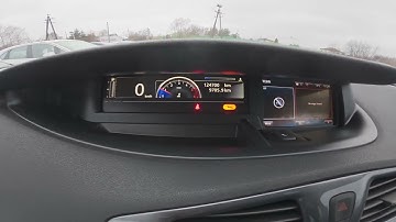 How to Navigate through Instrument Cluster Display Renault Scenic III (2009-2016)