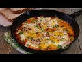 Baked Eggs with Salsa - Shakshouka or Chakshouka