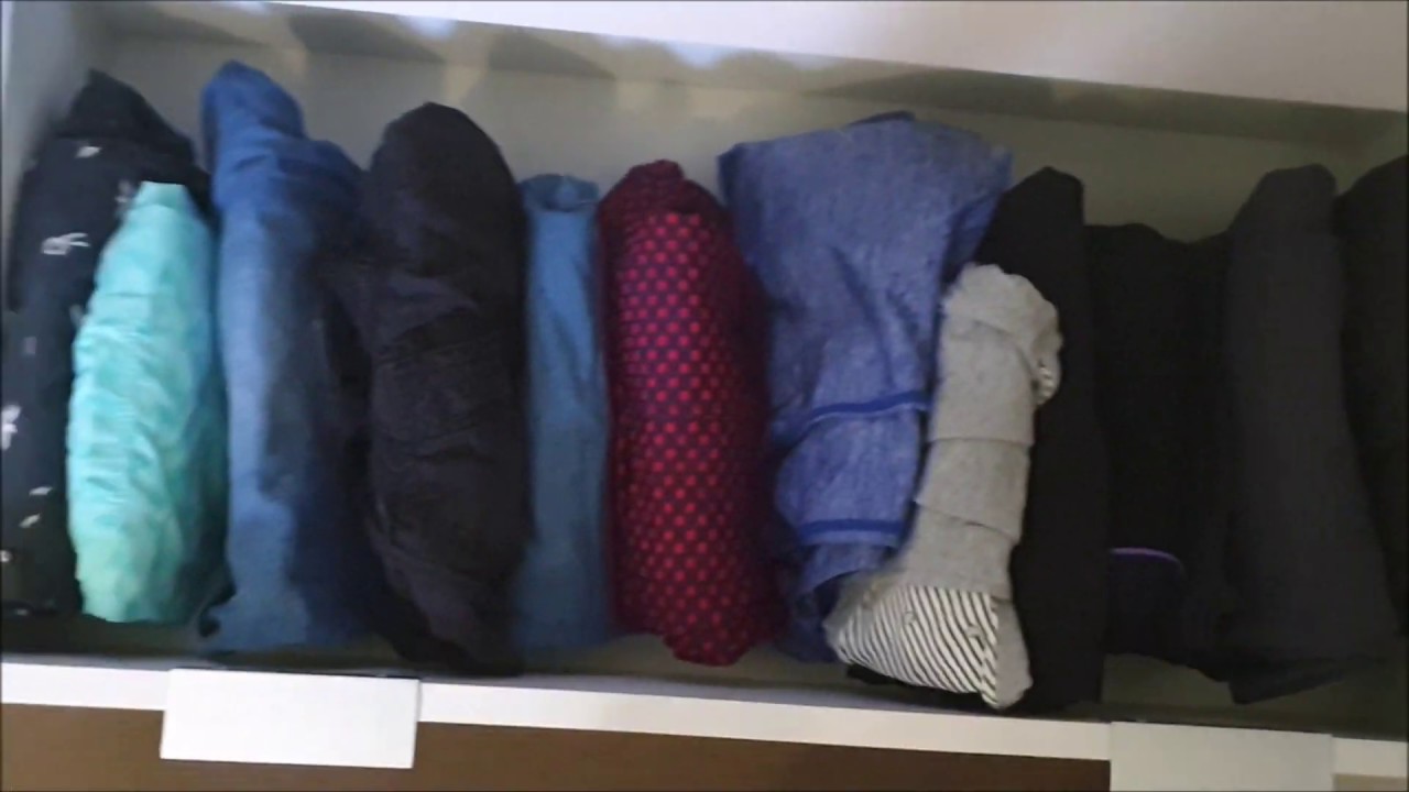 Organise my drawers Marie Kondo Style (Timelapse) - YouTube