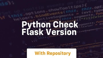 python check flask version