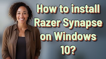How to install Razer Synapse on Windows 10?