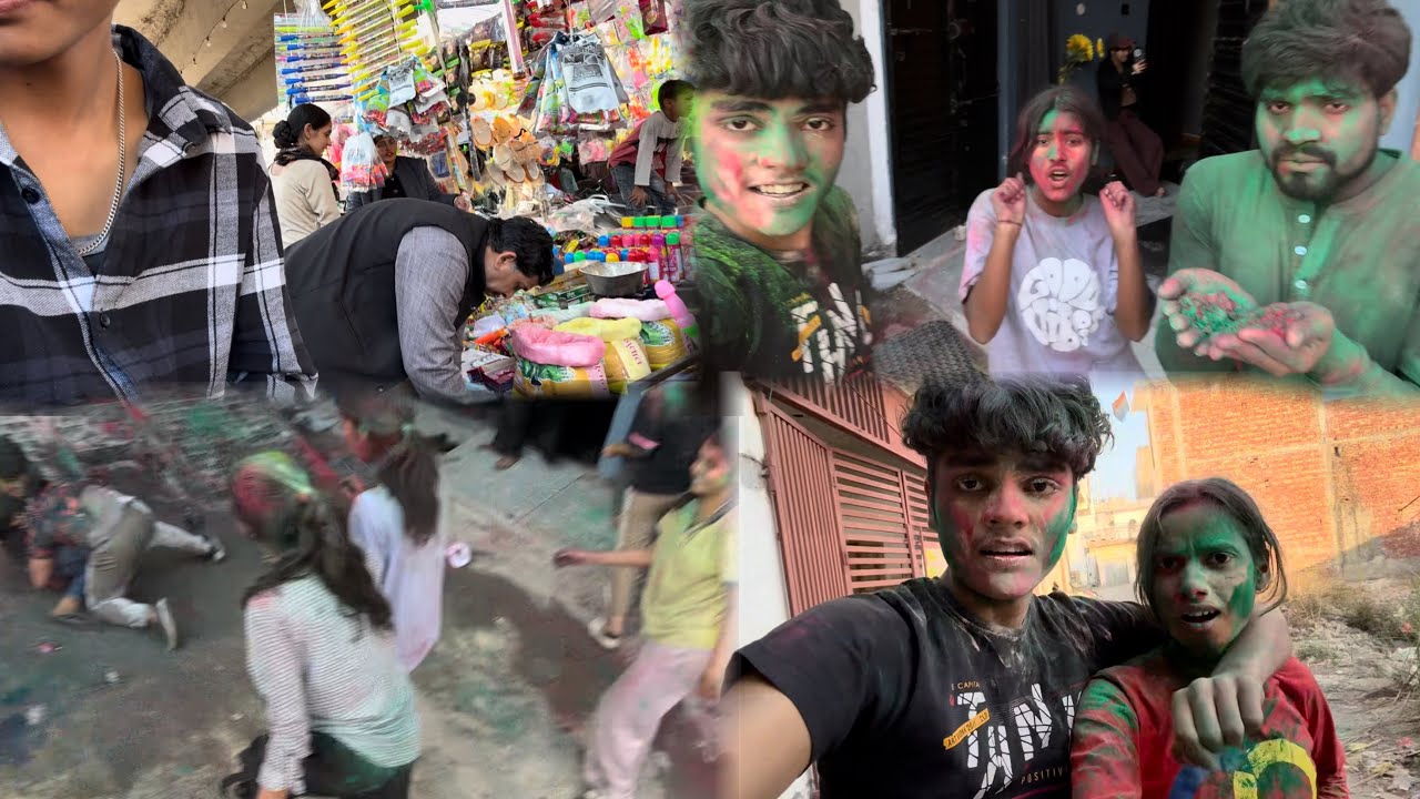 Happy Holi 😁❤️ #holi #vlog #viral #comment #like #share #yt #subscribe #like #veiws #hastag 