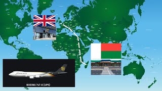 Antananarivo to London (FMMI-EGLL) - 3/2/2028