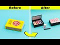 DIY Miniature makeup kit from matchbox || How to make mini makeup kit @Craftube4u