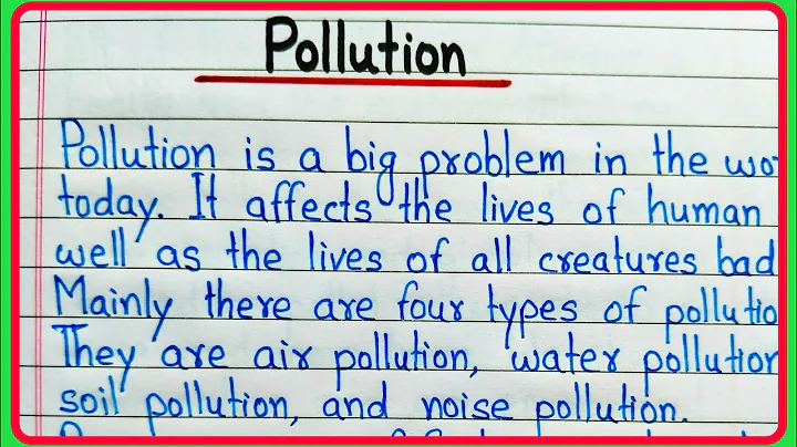 Essay on pollution || Pollution essay || Pollution paragraph || Essay on pollution in English