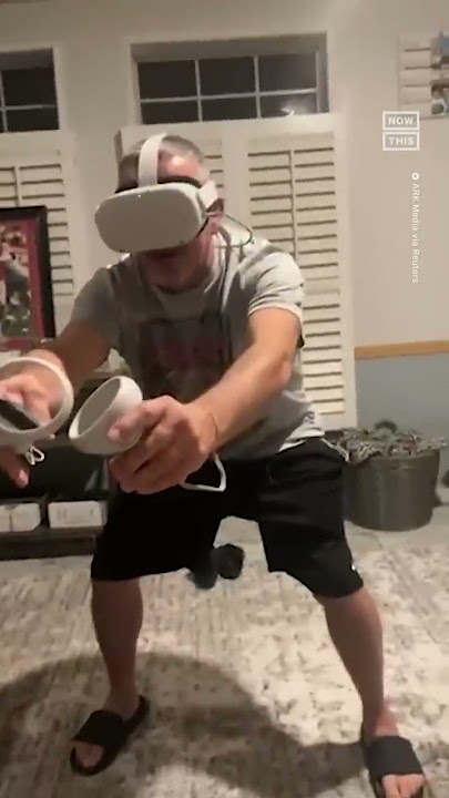 Dad’s First Try at NFL Virtual Reality Ends In Disaster