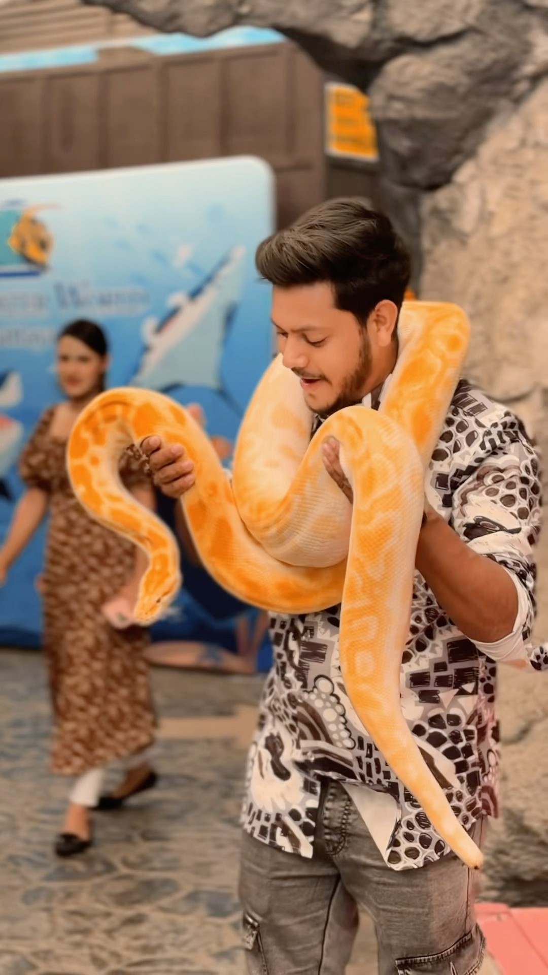রিতু সাপ দেখে ভয় পেয়ে গেলো | Anaconda Snakes ? #shorts
