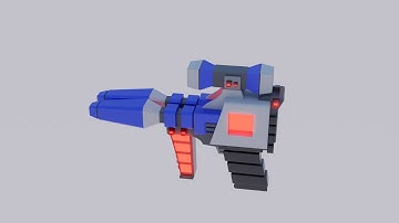 Sci Fi Gun 3D Model For Sale | Low-Poly | Game Ready Asset