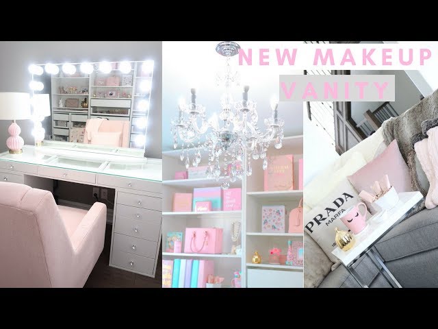 MY NEW MAKEUP VANITY SETUP AND FALL HAUL!🏡💕 - SLMissGlamVlogs🏡💕 