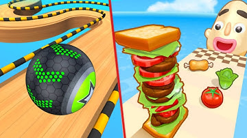 Going Balls VS Sandwich Runner Android iOS Gameplay | Walkthrough,All Level | New Update (part : 91)