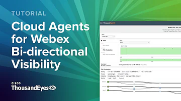 Tutorial: ThousandEyes Cloud Agents for Webex Bi-directional Visibility