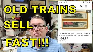 eBay for beginners 2020 Ep. 105 – I sold these Tyco HO Trains fast! I will be in a thrift battle!