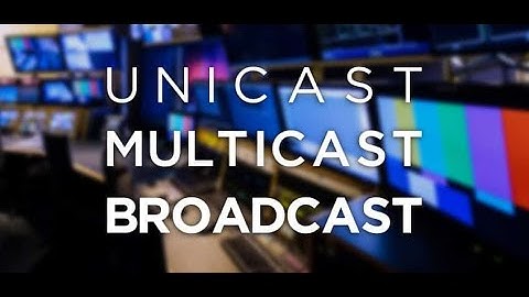 Unicast, Multicast, and Broadcast Transmissions lecture#16 | Part#1