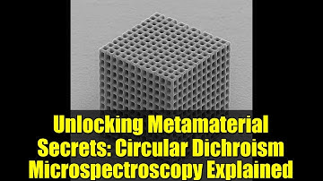 Unlocking Metamaterial Secrets: Circular Dichroism Microspectroscopy Explained
