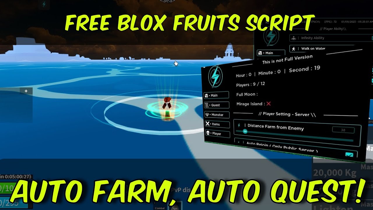 Blox Fruits: Auto Farm, Auto Quest Boss & More