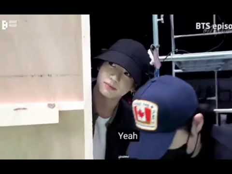 Jungkook visiting his Hobi hyung's album cover shoot