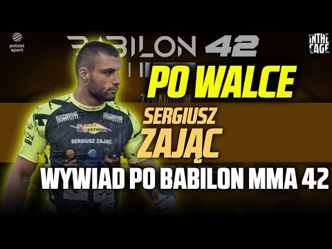 Sergiusz ZAJĄC po wygranym pojedynku na gali Babilon MMA 42: walka jak walka, chce jak najczęściej!