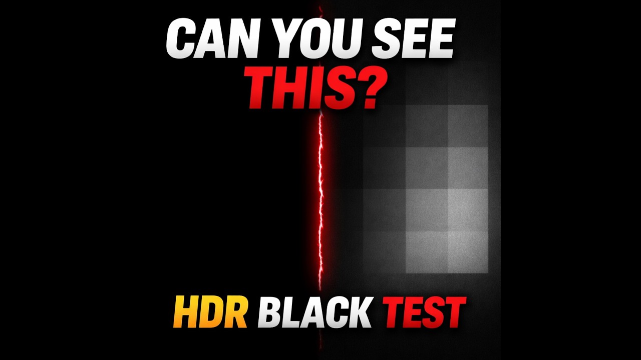 Near-Black HDR Test 🔴 Fix Black Crush & Shadow Detail (4K 60FPS Display Test)