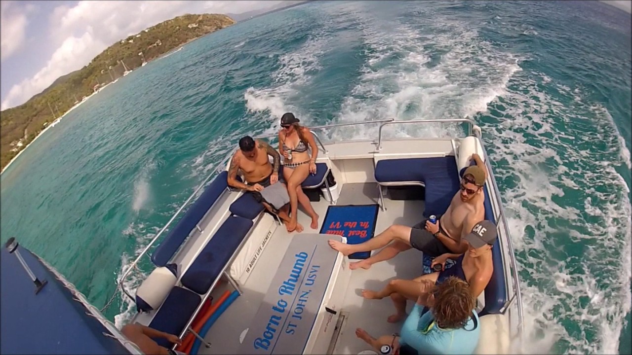 St John USVI Day Cruise on Born to Rhumb June 2017 YouTube