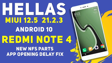 MIUI 12.5 Hellas 21.2.3 For Redmi Note 4 | Android 10 | New NFS Parts, App Opening Delay Fix