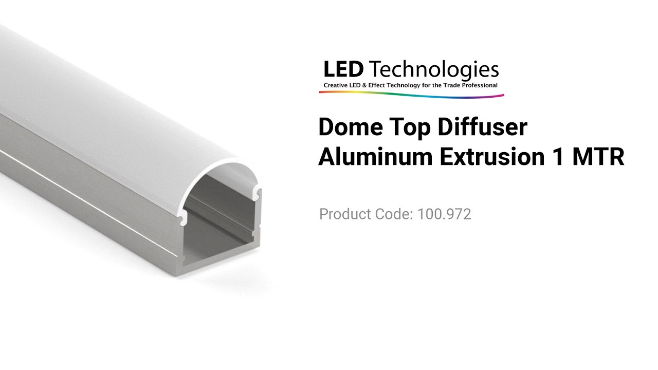 Dome Top Diffuser Aluminum Extrusion 1MTR