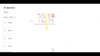 Subtraction Practice Drill #10
