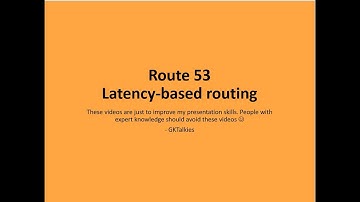 Route 53 - Latency-based routing