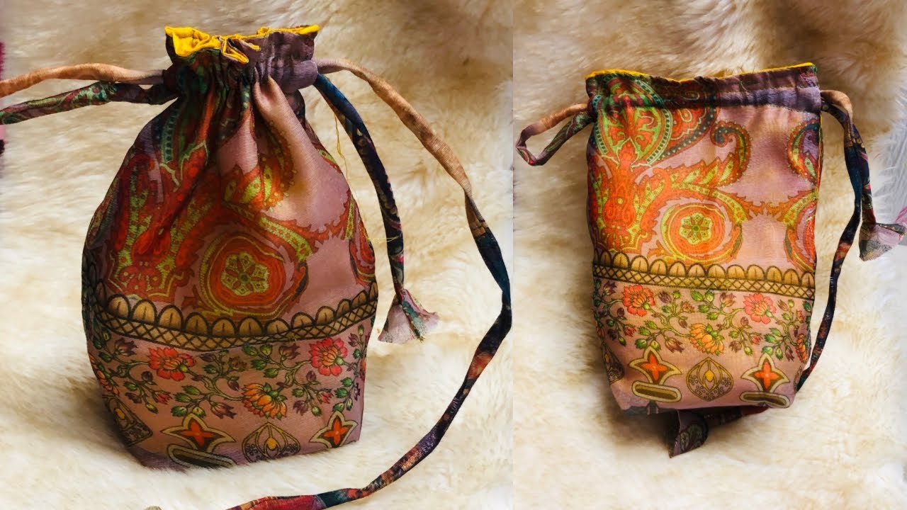 Bag Making Tutorial | Easy Drawstring Bag Cutting & Stitching | Trending Fashion 2025