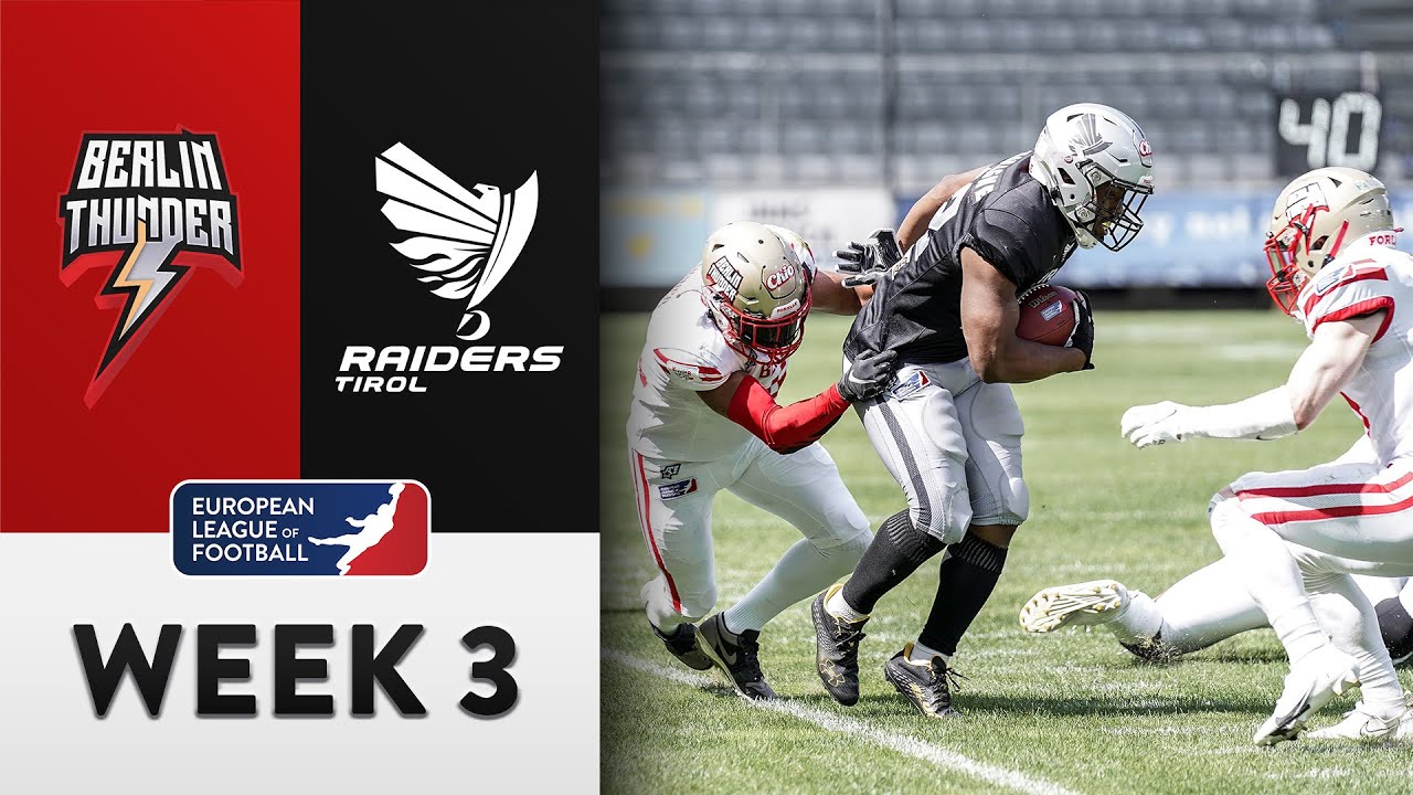 Berlin Thunder @ Raiders Tirol Highlights | Week 3 | Season 2022