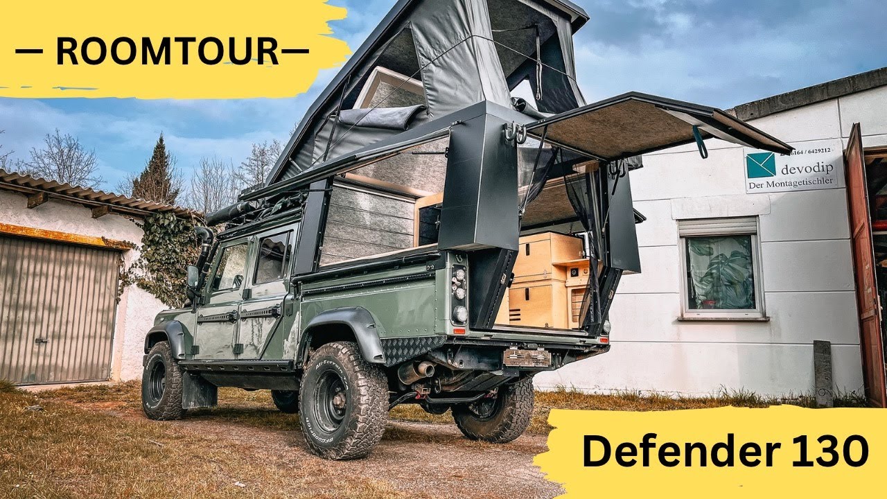 ROOMTOUR DEFENDER 130 Pickup Camper mit Kabine